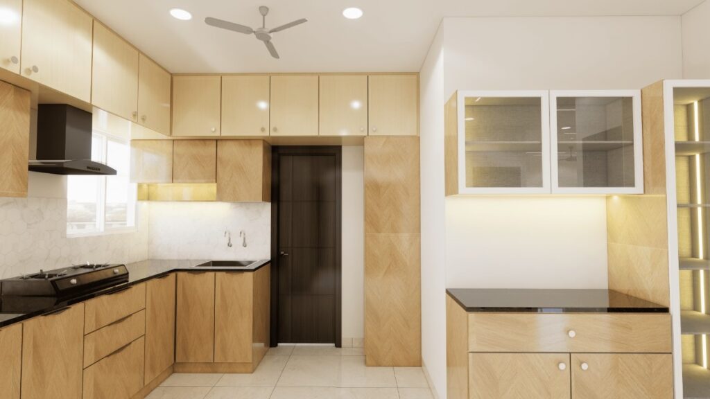 Customized modular kitchen interiors in Nizamabad