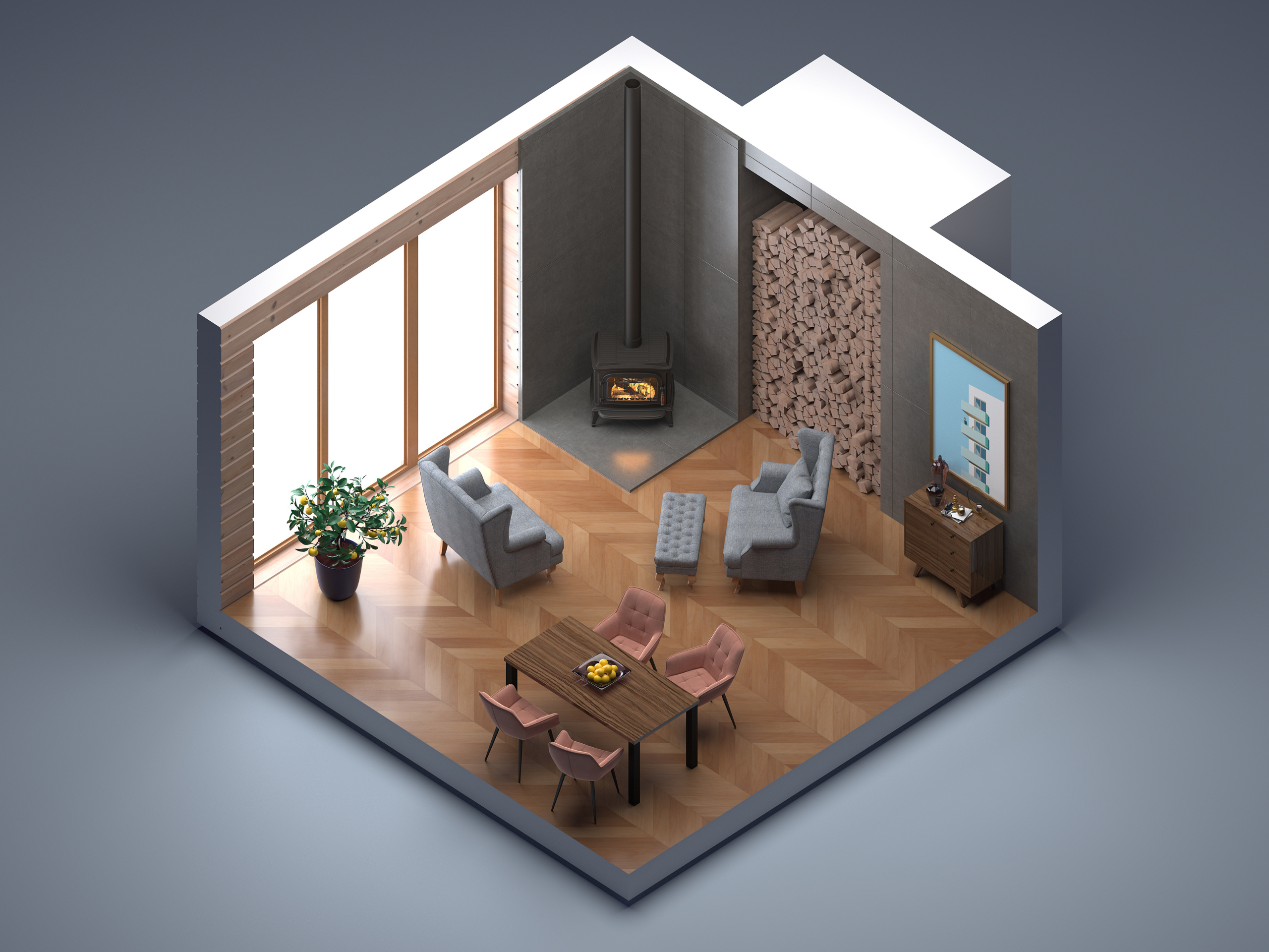 Modern luxury living room interior designed by home interior designers in Hyderabad