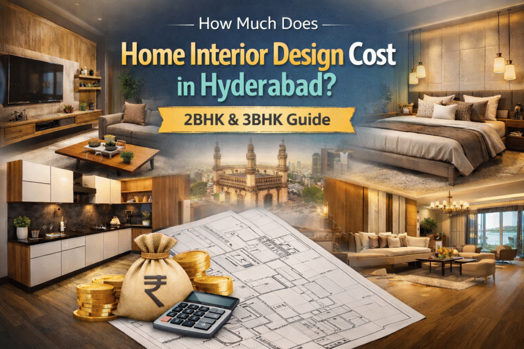 How Much Does Home Interior Design Cost in Hyderabad? 2BHK & 3BHK Guide